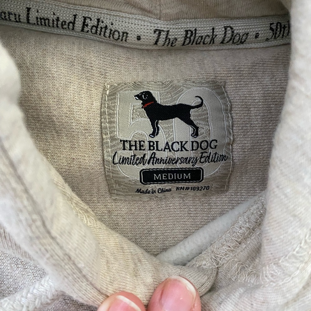 The Black Dog Limited Edition 50th anniversary Cream Hoodie - Picture 3 of 5